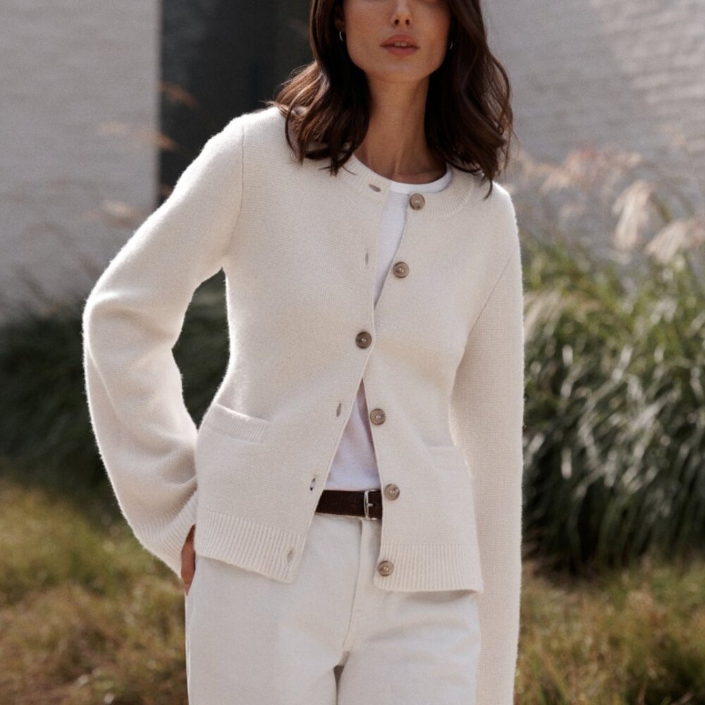 Jenni Kayne Cooper Cardigan (Ivory)